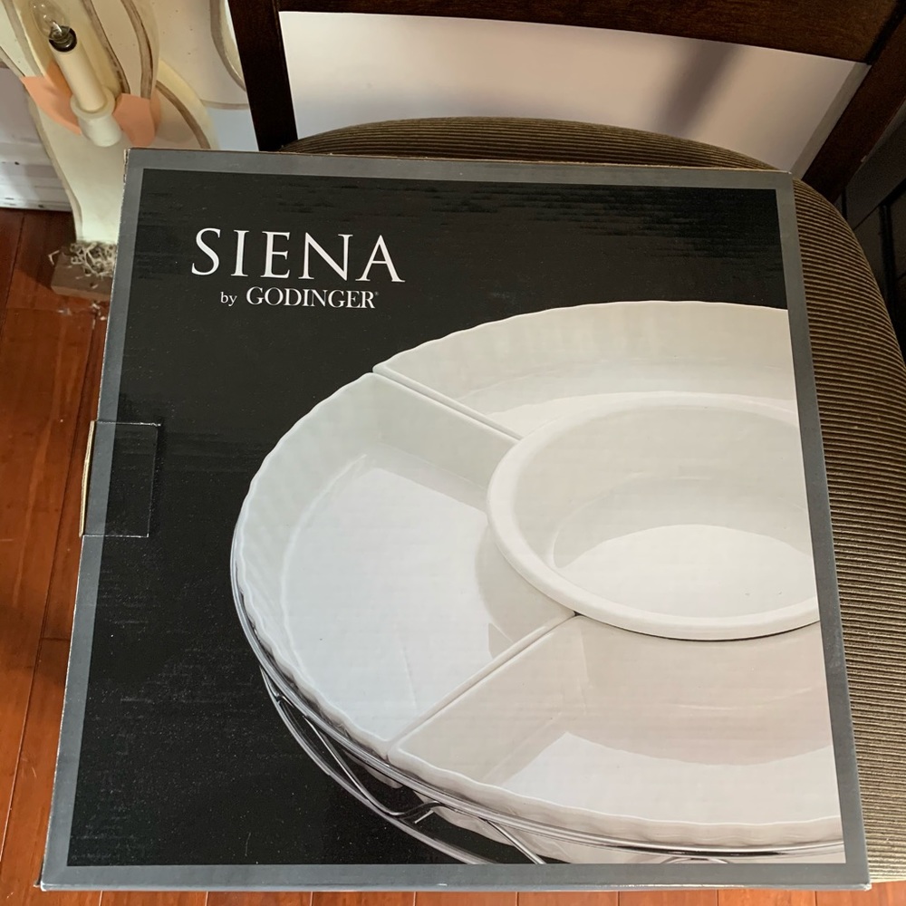 Siena by Godinger 6pc Lazy Susan w/Relish